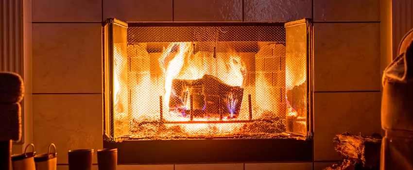 Mendota Hearth Landscape Fireplace Installation in Eagle, Idaho