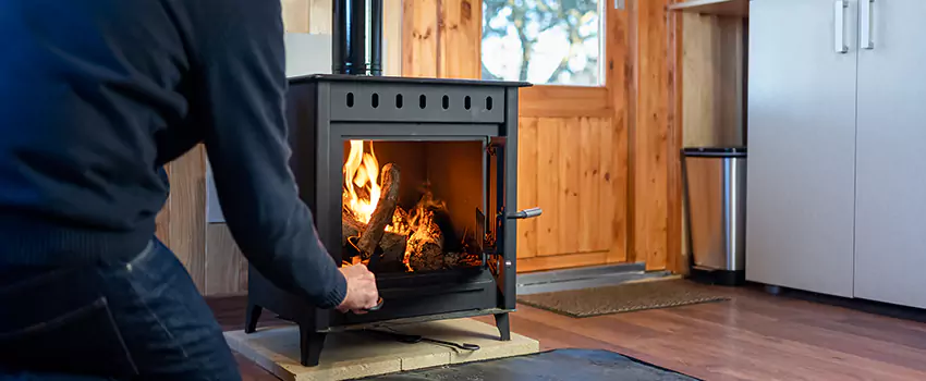 Open Hearth Wood Fireplace Installation in Eagle, ID