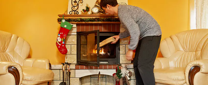 Rusted Metal Fireplace Restoration in Eagle, Idaho